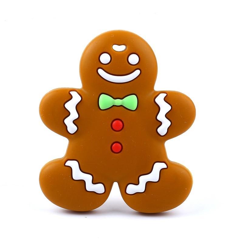 Chupete de Silicona Donut de Mapache Hombre de Jengibre - Regalo Seguro y Divertido