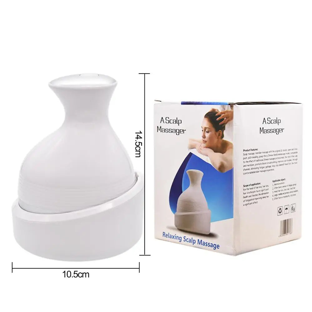 Waterproof Wireless Scalp Massager with Deep Tissue Kneading