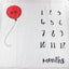 Adorable Cartoon-Themed Baby Milestone Blanket and Play Mat - Korvel