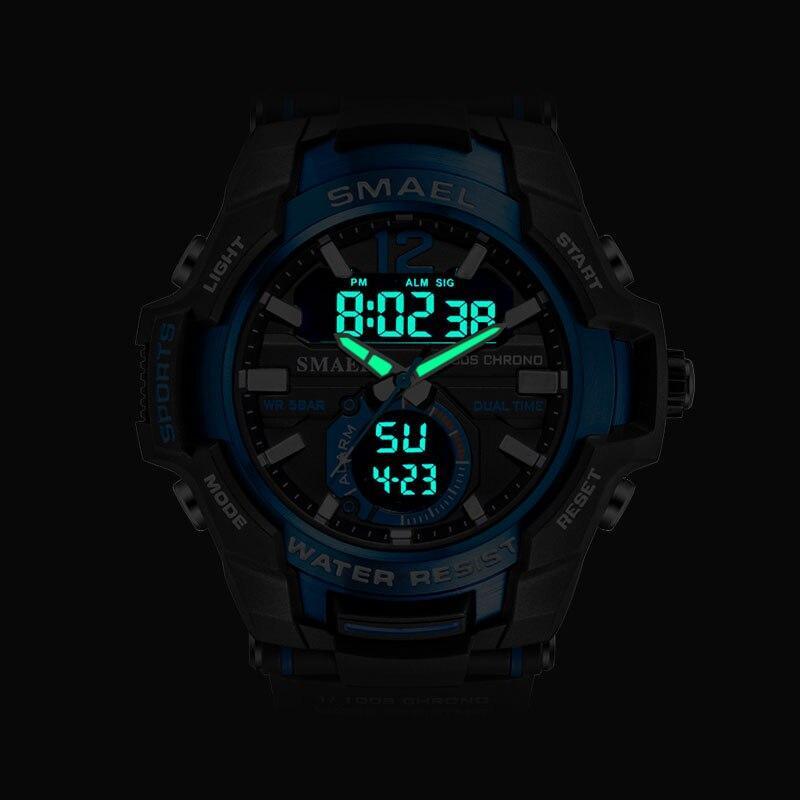 Reloj Deportivo de Lujo Moderno para Hombres - Impermeable con Doble Pantalla
