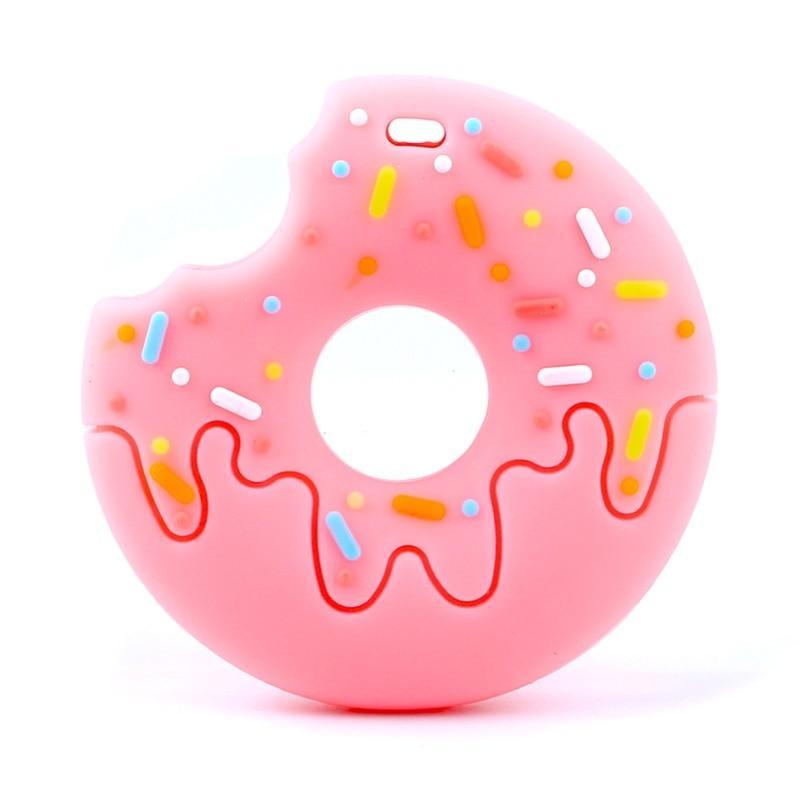 Chupete de Silicona Donut de Mapache Hombre de Jengibre - Regalo Seguro y Divertido