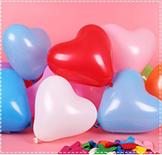 100-Piece Heart Shaped Balloons for Every Celebration