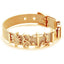 Conjunto de Pulseras de Acero Inoxidable Elegante con Charm de Corazón de Cristal