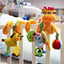 Colorful Animal Rattle Stroller Toy for Infants