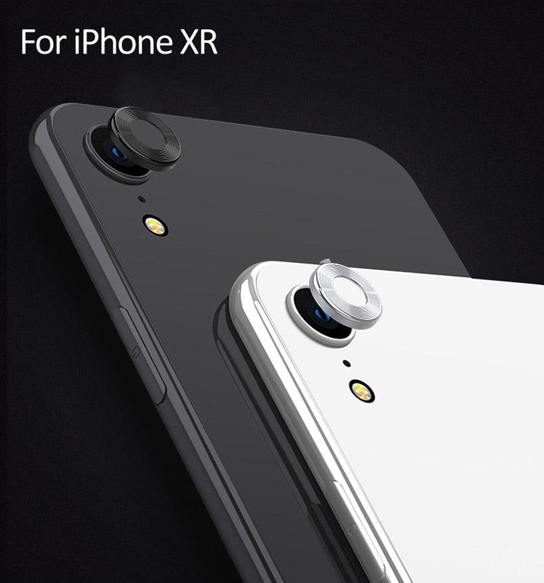 Protecteur d'objectif de caméra en verre trempé premium pour iPhone XR