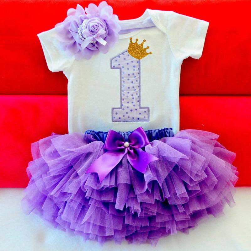 Fluffy Pink Tutu Dress for Baby's First Birthday
