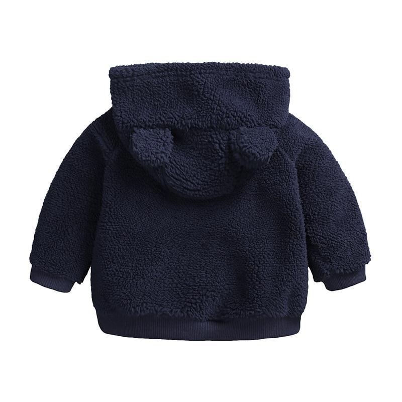 Winter Warm Cartoon Bear Hooded Jacket for Newborns