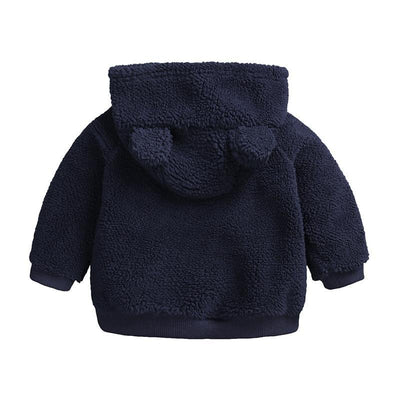 Winter Warm Cartoon Bear Hooded Jacket for Newborns