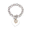 Trendy Gold Heart Charm Bracelet for Women - Stylish Silver Link Chain Jewelry - Korvel