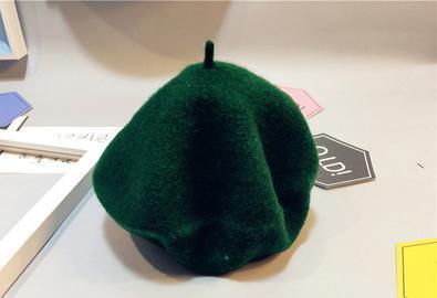 Pure Wool Baby Beret Hat in Modern Retro Design