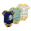 3-Piece Modern Baby Bodysuit Set - Unisex Unicorn Design