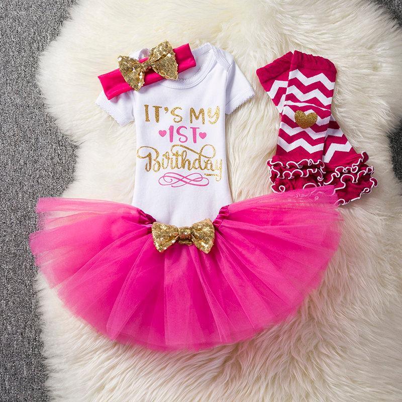Fluffy Pink Tutu Dress for Baby's First Birthday