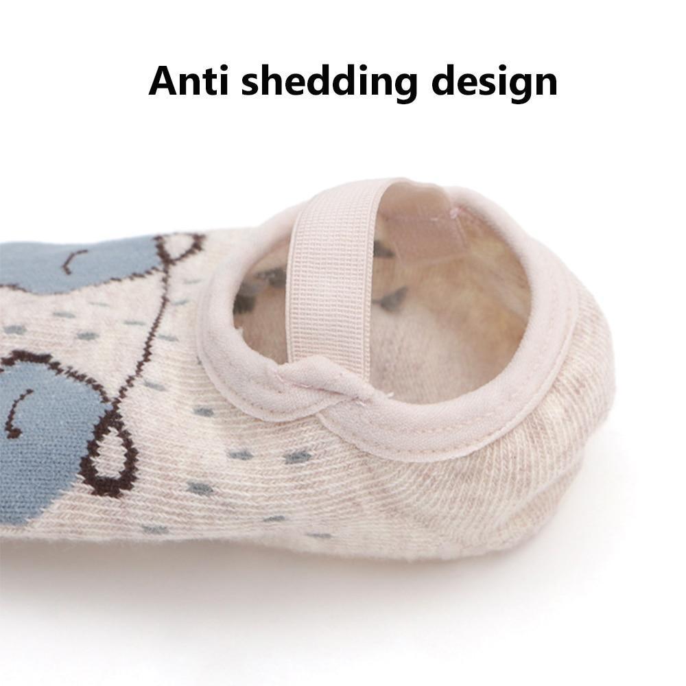Lindos Calcetines de Algodón Antideslizantes para Bebés con Patrones de Dibujos Animados