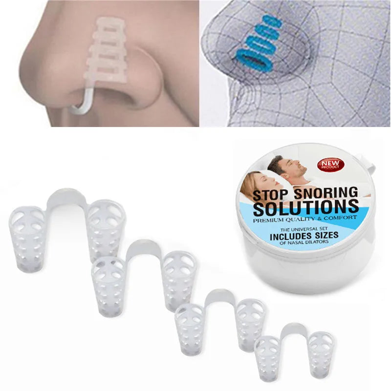 Anti Snore Apnea Nose Clip Anti-Snoring Breathe Aid Stop Snore Device Sleeping Aid Equipment Stop Snoring - Korvel