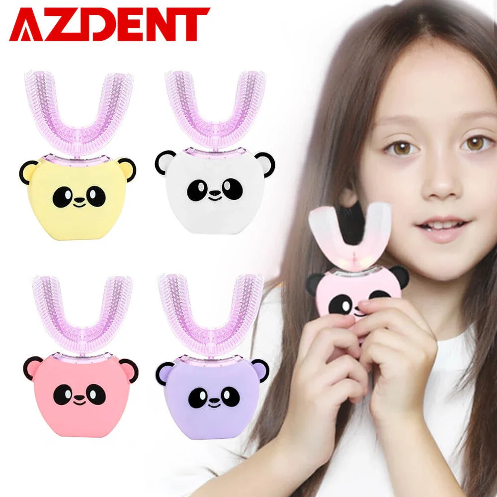 Smart U 360 Degrees Kids Sonic Electric Toothbrush Music Silicon Automatic Ultrasonic Teeth Tooth Brush Cartoon Pattern Children - Korvel