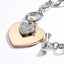 Trendy Gold Heart Charm Bracelet for Women - Stylish Silver Link Chain Jewelry - Korvel