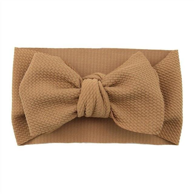 Stylish Big Bow Hair Accessories for Toddler Girls - Stretchy Turban Headbands - Korvel