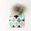 Luxury Cartoon Print Cotton Beanie Hat for Kids