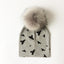 Luxury Cartoon Print Cotton Beanie Hat for Kids