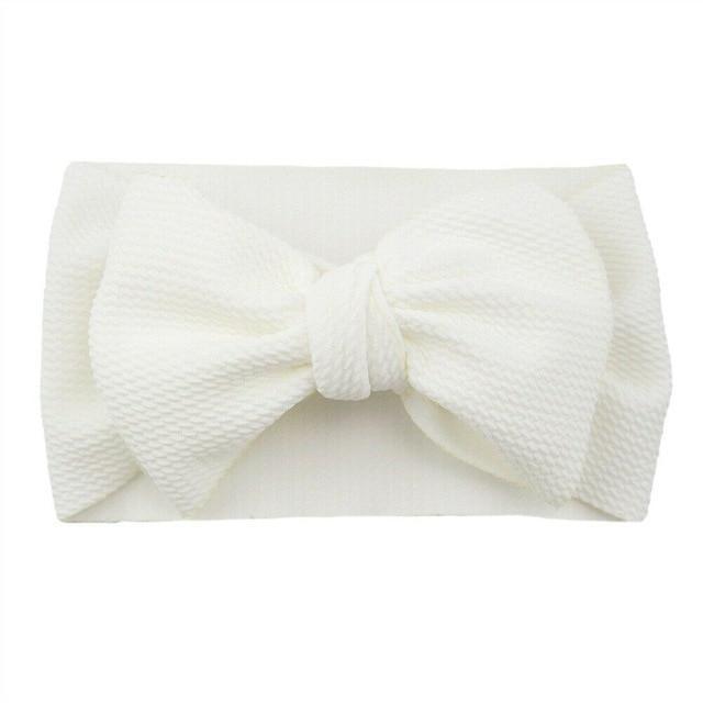 Stylish Big Bow Hair Accessories for Toddler Girls - Stretchy Turban Headbands - Korvel