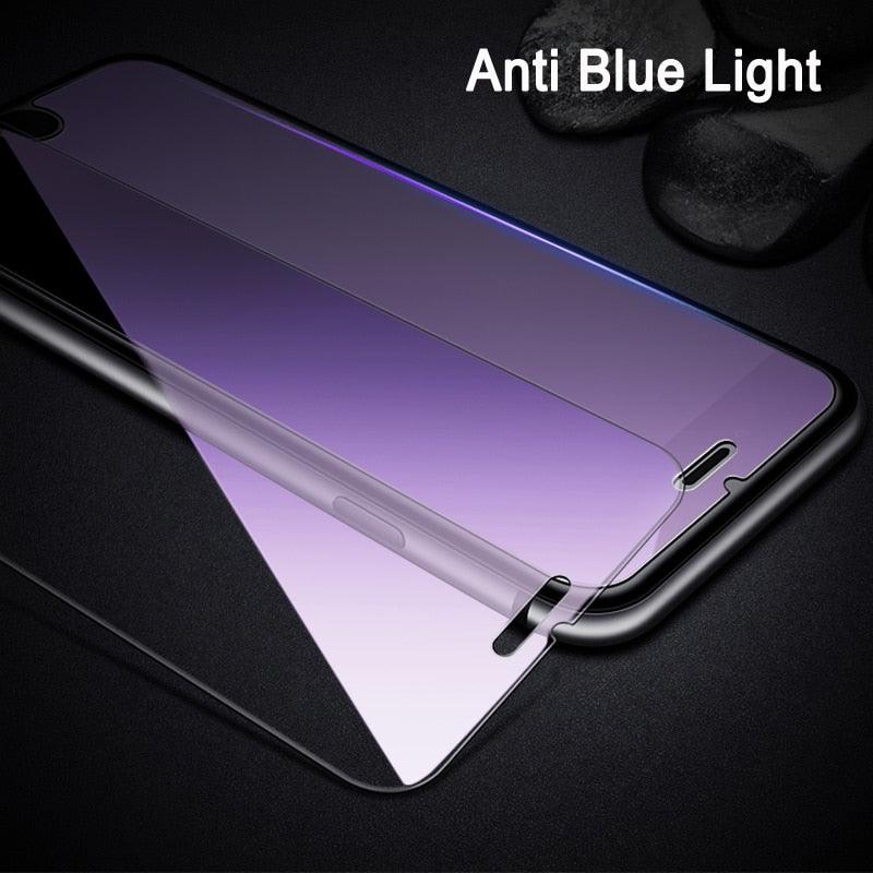 Protector de Pantalla de Vidrio Templado Anti Luz Azul en Paquete de 2 para iPhone