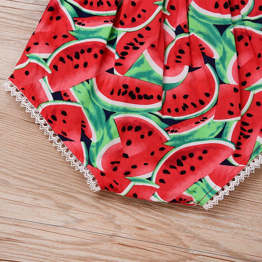 Conjunto de Bodysuit de Sandía para Bebé Niña de 2 Piezas