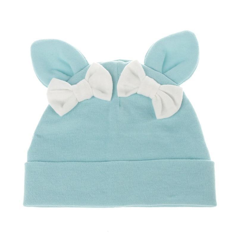 Sombrero de Conejito para Niña - Gorra de Algodón con Lazo