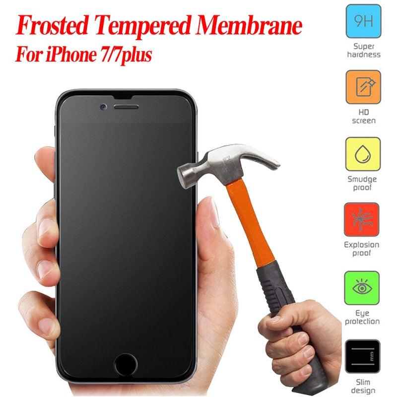 Protector de Pantalla de Vidrio Templado Mate Premium para iPhone