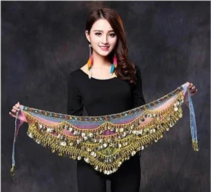 Vila&Yomi Premium Belly Dance Belt with Crystal Accents