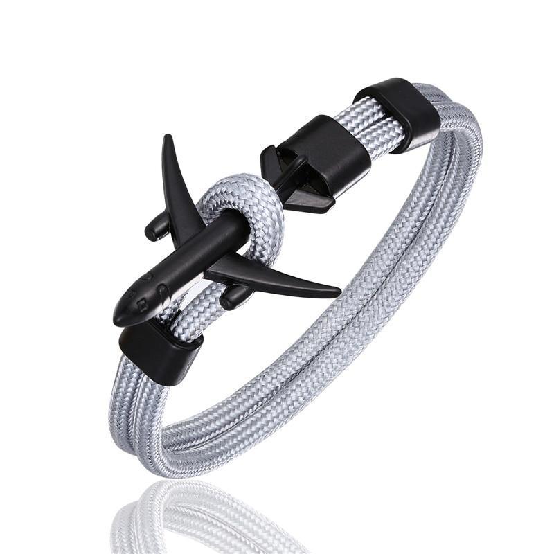 Bracelet Avion de Luxe pour Hommes et Femmes - Design Paracorde avec Charme