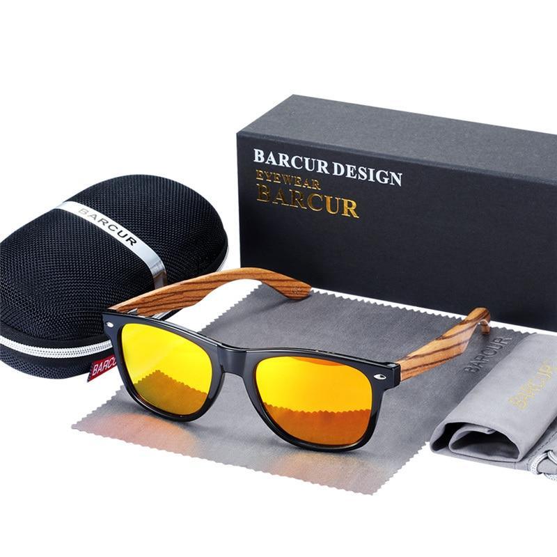 Gafas de sol de bambú polarizadas hechas a mano de lujo