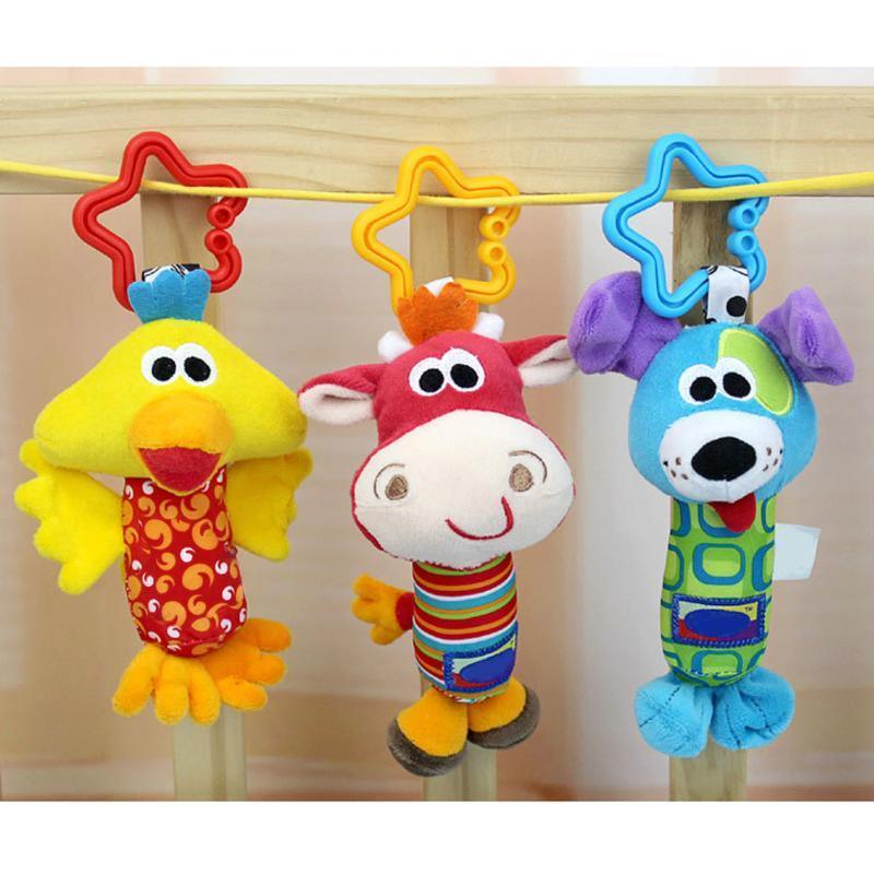 Sonajero de Peluche Colorido para Bebés