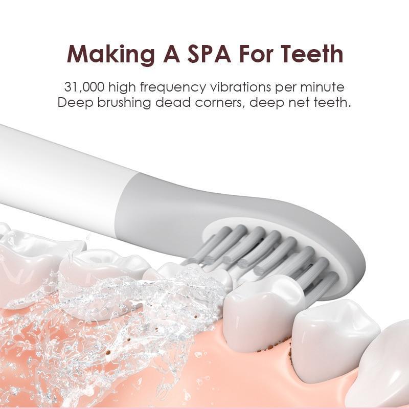 Brosse à dents électrique sonique avec plusieurs modes de nettoyage