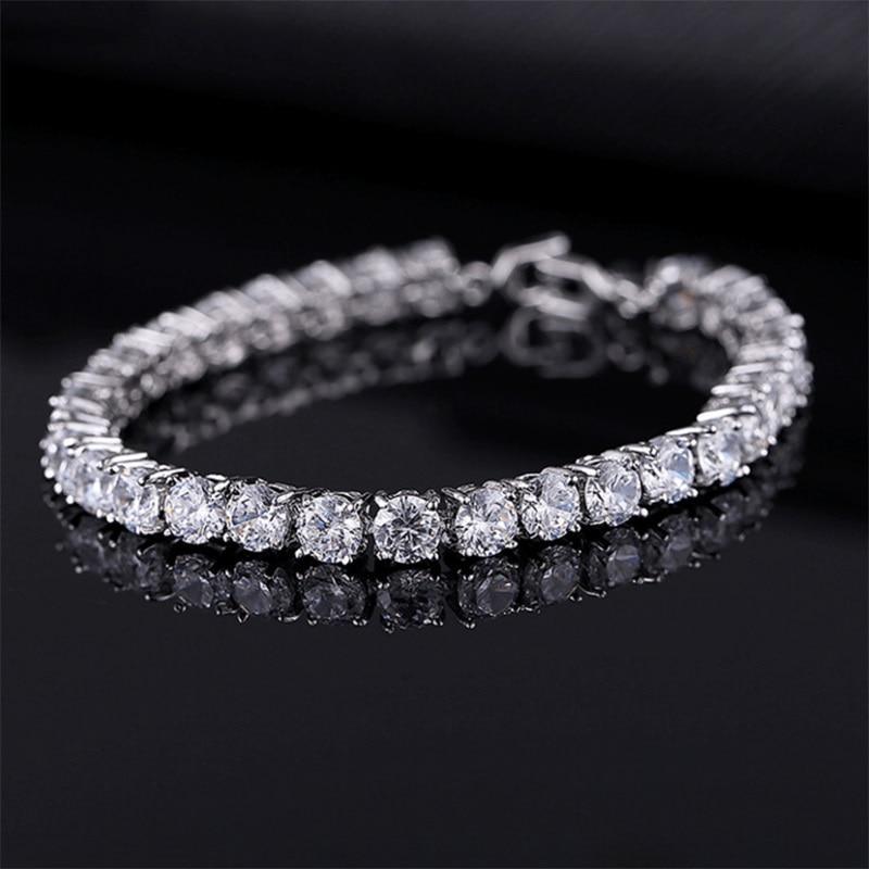 Elegant Cubic Zirconia Tennis Bracelet for Men and Women