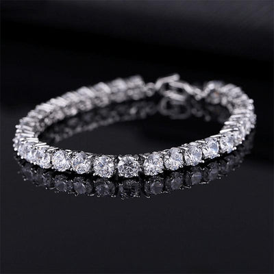 Elegant Cubic Zirconia Tennis Bracelet for Men and Women