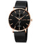 Montre classique décontractée en métal unisexe de luxe