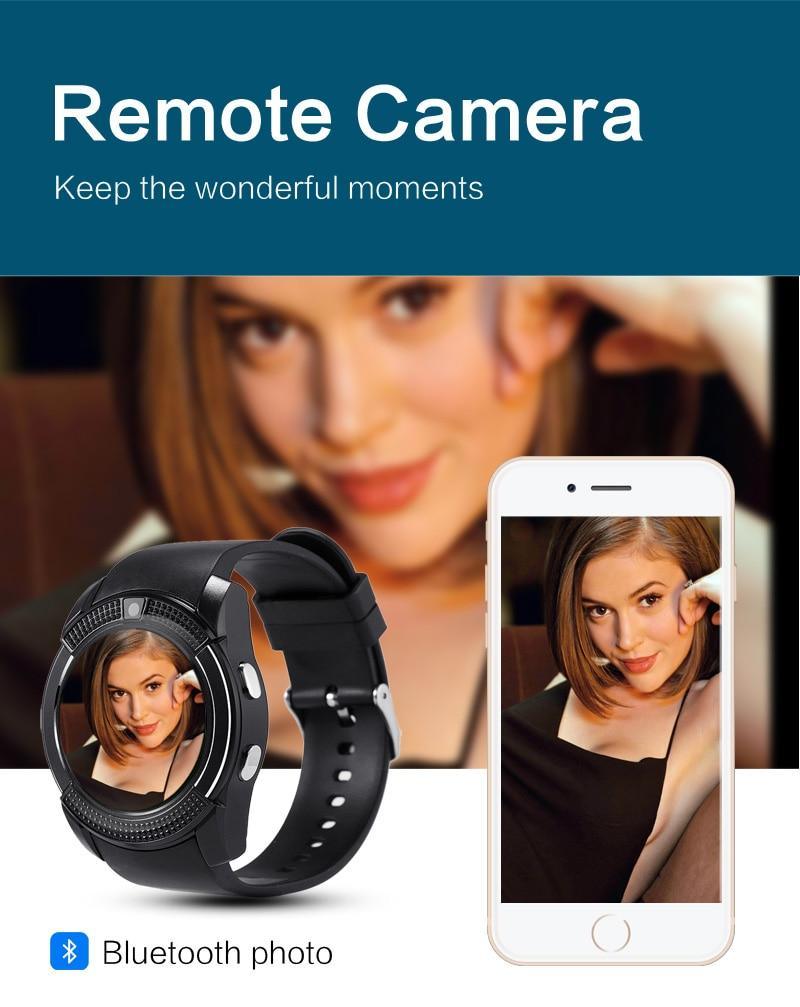 Premium Smart Watch for Android & iOS with SIM and Camera