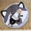 Alfombra de Juego de Algodón Premium para Bebés - Alfombra Redonda Suave para Niños