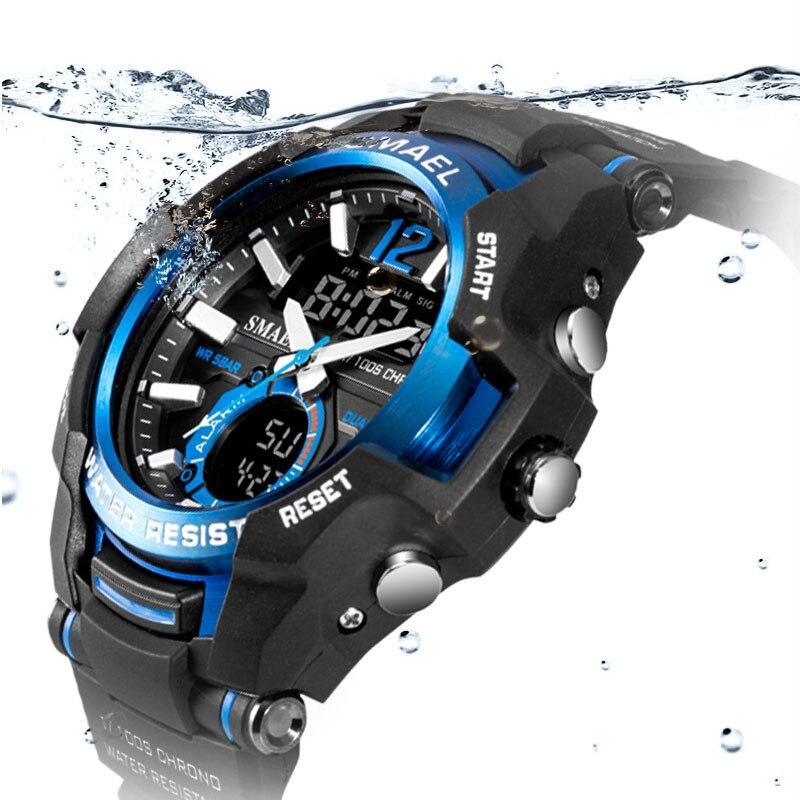 Reloj Deportivo de Lujo Moderno para Hombres - Impermeable con Doble Pantalla