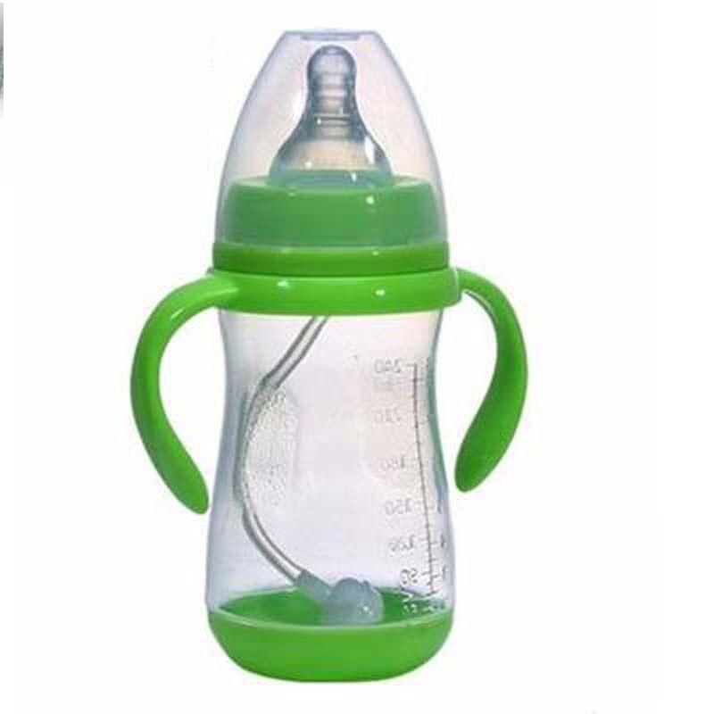Botella para Bebés Anti-Cólicos Libre de BPA con Popote