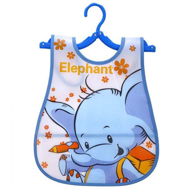 Adorable Waterproof Long Sleeve Baby Feeding Smock with Cartoon Design - Korvel