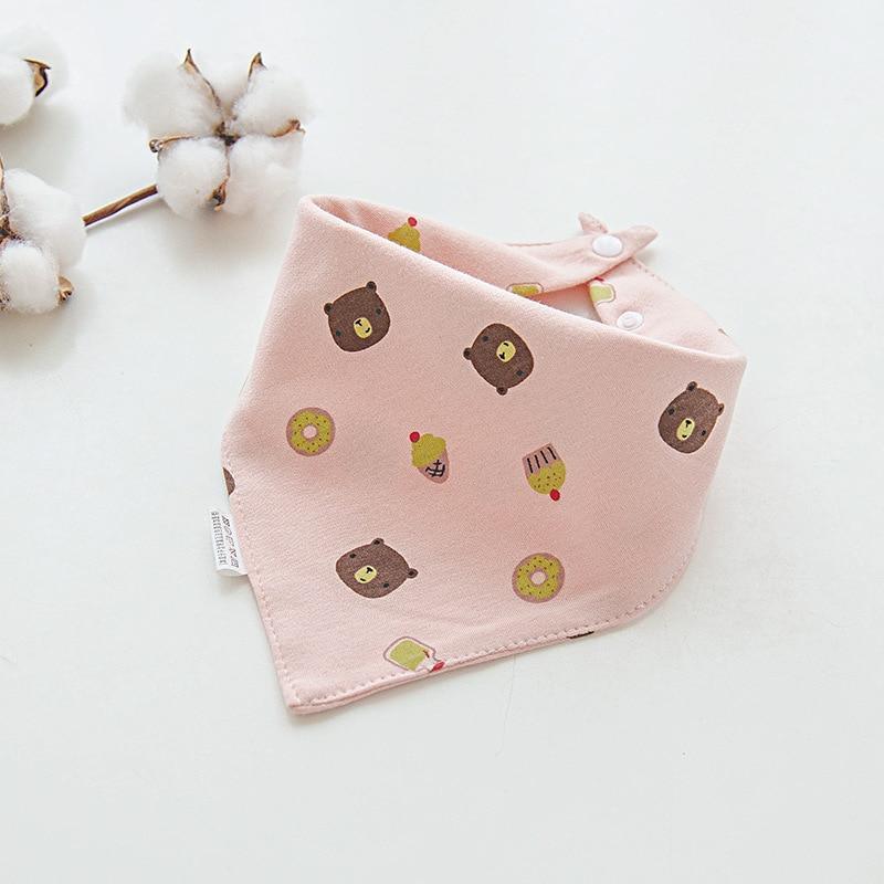Adjustable Cotton Cartoon Bandana Bibs for Babies