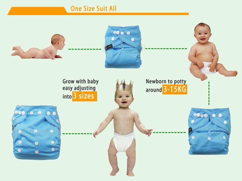 Modern Luxury Printed Washable Cloth Diaper Set
