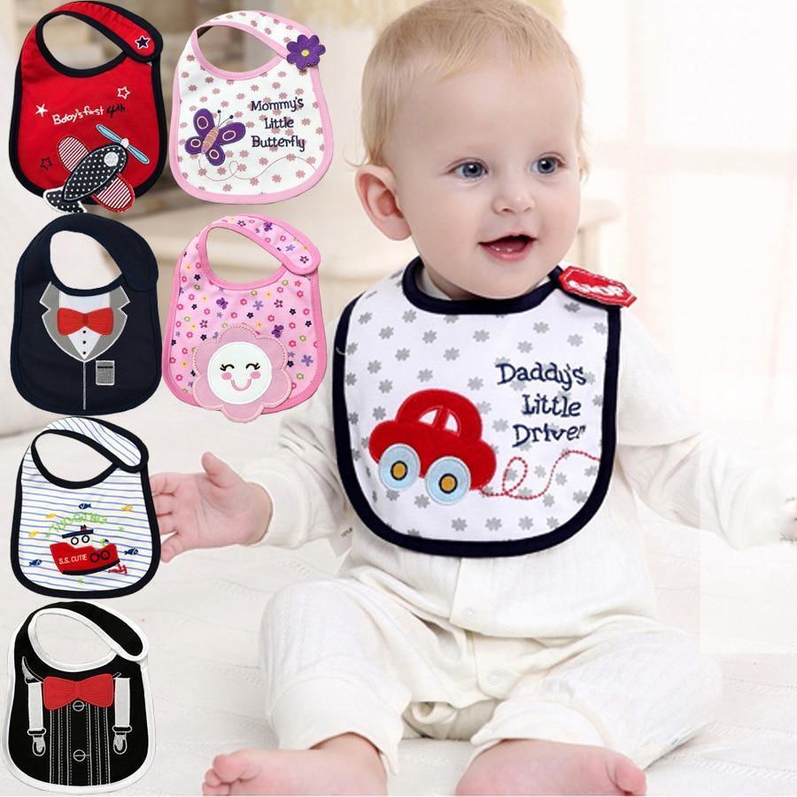 Bibs de bebé de algodón moderno de lujo - Bandana impermeable para infantes