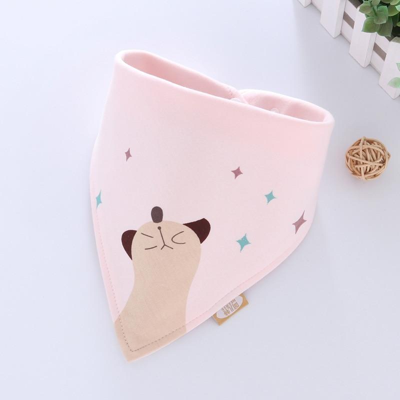Adjustable Cotton Cartoon Bandana Bibs for Babies