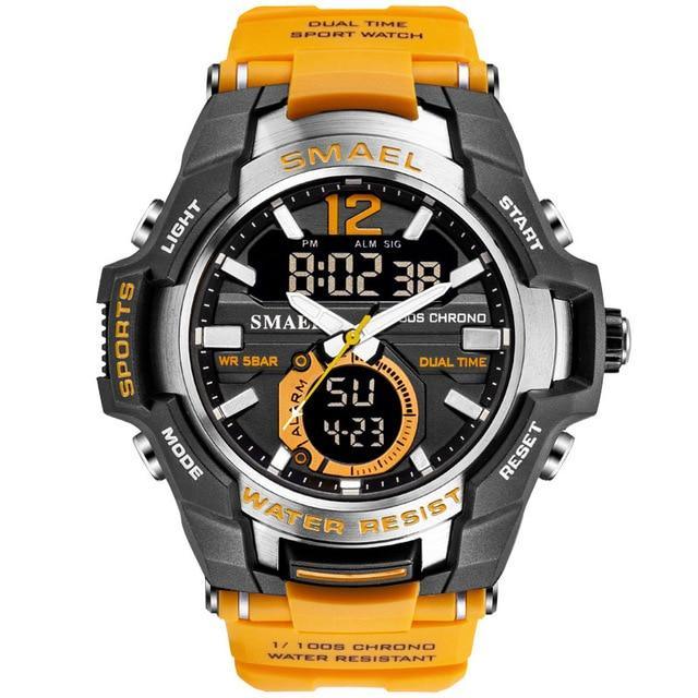 Reloj Deportivo de Lujo Moderno para Hombres - Impermeable con Doble Pantalla