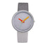 Montre à Quartz Contrastée Grise Moderne pour Femmes et Hommes