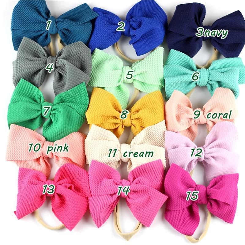 Bandeau Stylé pour Filles Bébé avec Grand Nœud