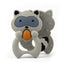 Chupete de Silicona Donut de Mapache Hombre de Jengibre - Regalo Seguro y Divertido