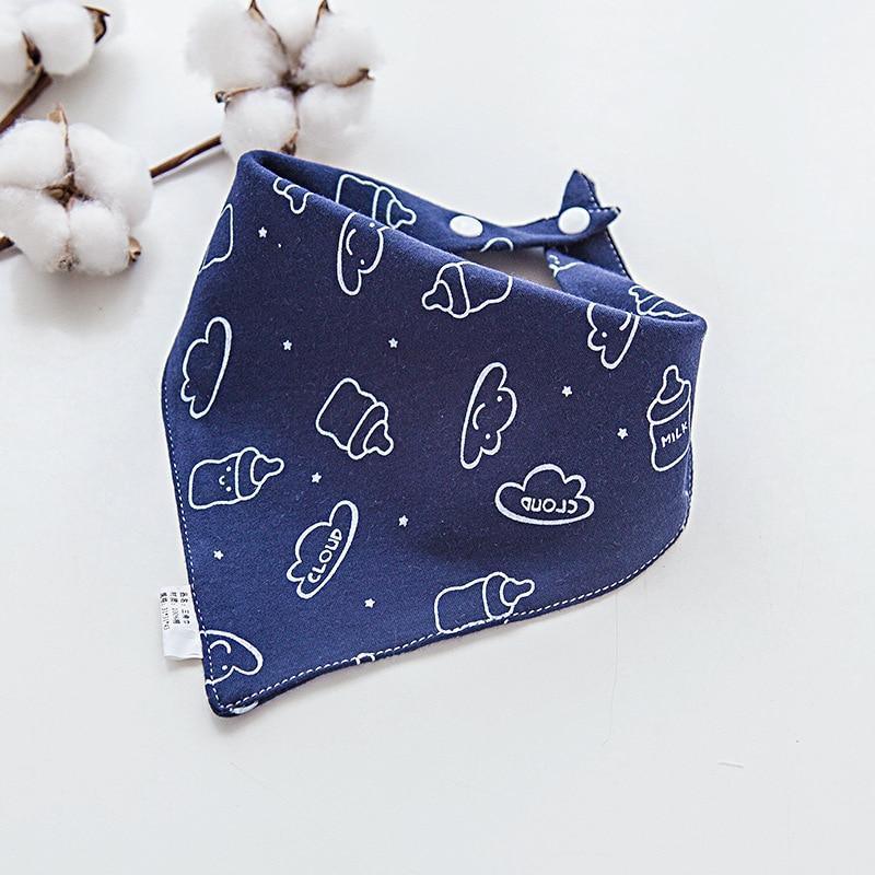 Adjustable Cotton Cartoon Bandana Bibs for Babies